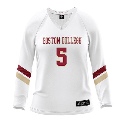 Boston College - NCAA Women's Volleyball : Reese Dunkle - White Volleyball Jersey-0
