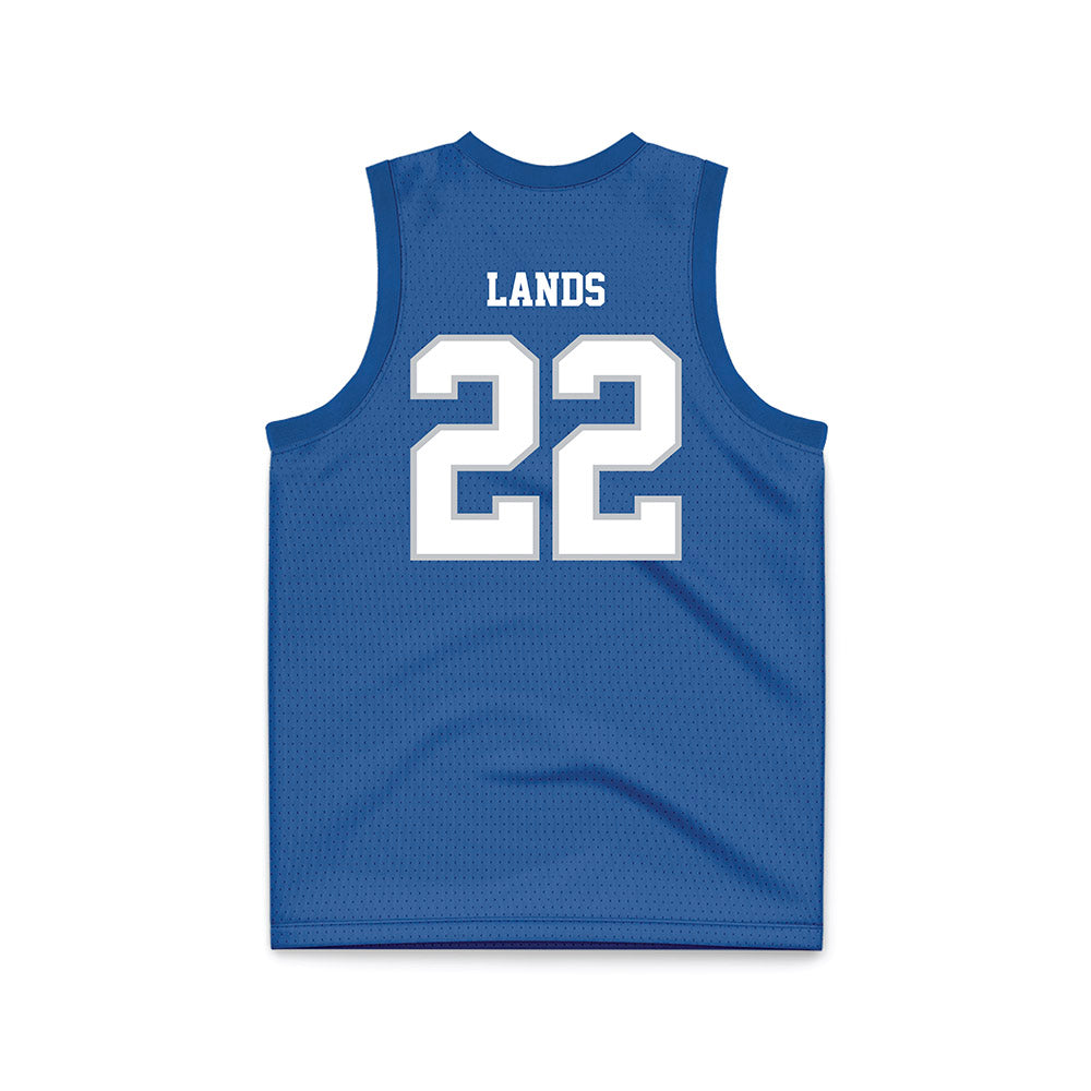 MTSU - NCAA Men's Basketball : Kamari Lands - Blue Basketball Jersey-1