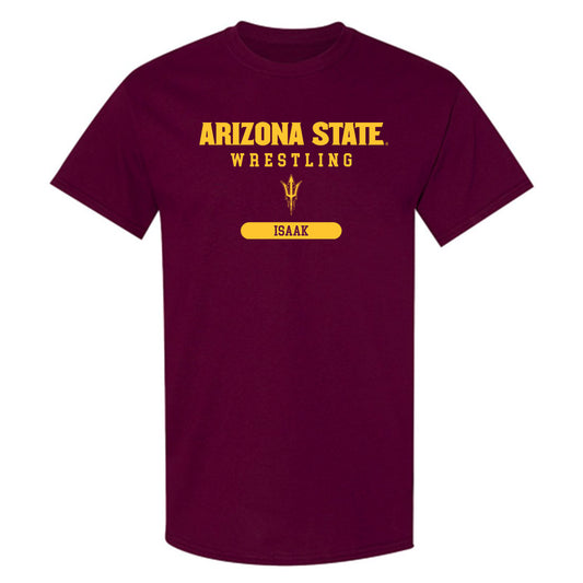 Arizona State - NCAA Wrestling : Luke Isaak - Classic Shersey T-Shirt-0