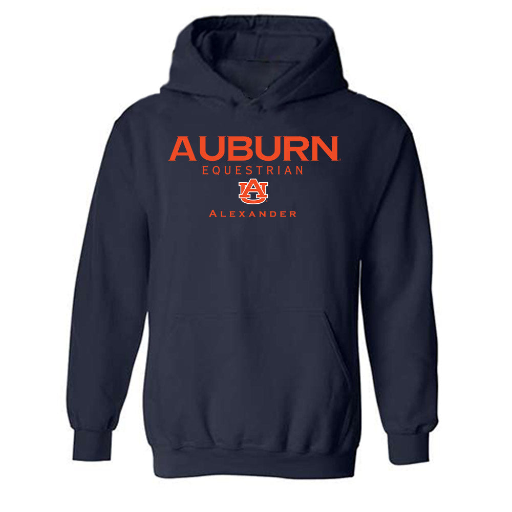 Auburn - NCAA Equestrian : Jill Alexander - Classic Shersey Hooded Sweatshirt-0