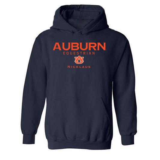 Auburn - NCAA Equestrian : Frankie Nicklaus - Classic Shersey Hooded Sweatshirt-0