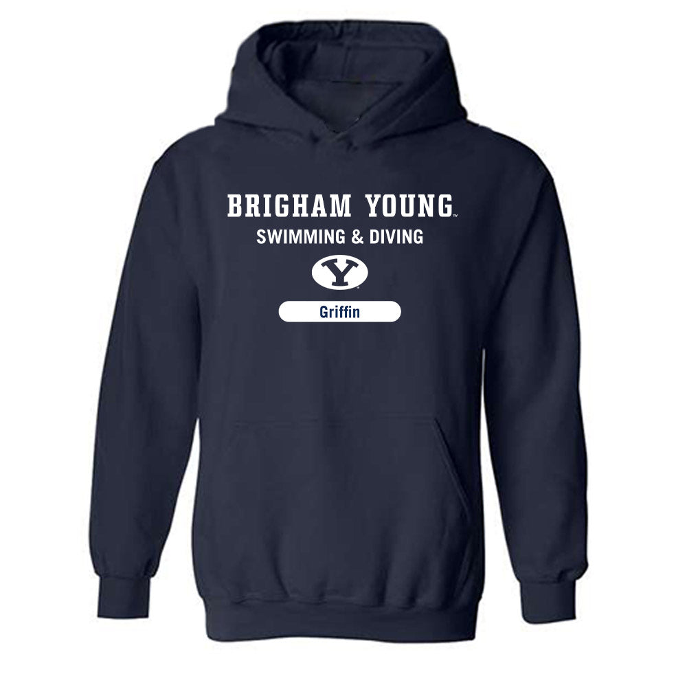 BYU - NCAA Women's Swimming & Diving : Emilie Griffin - Hooded Sweatshirt-0