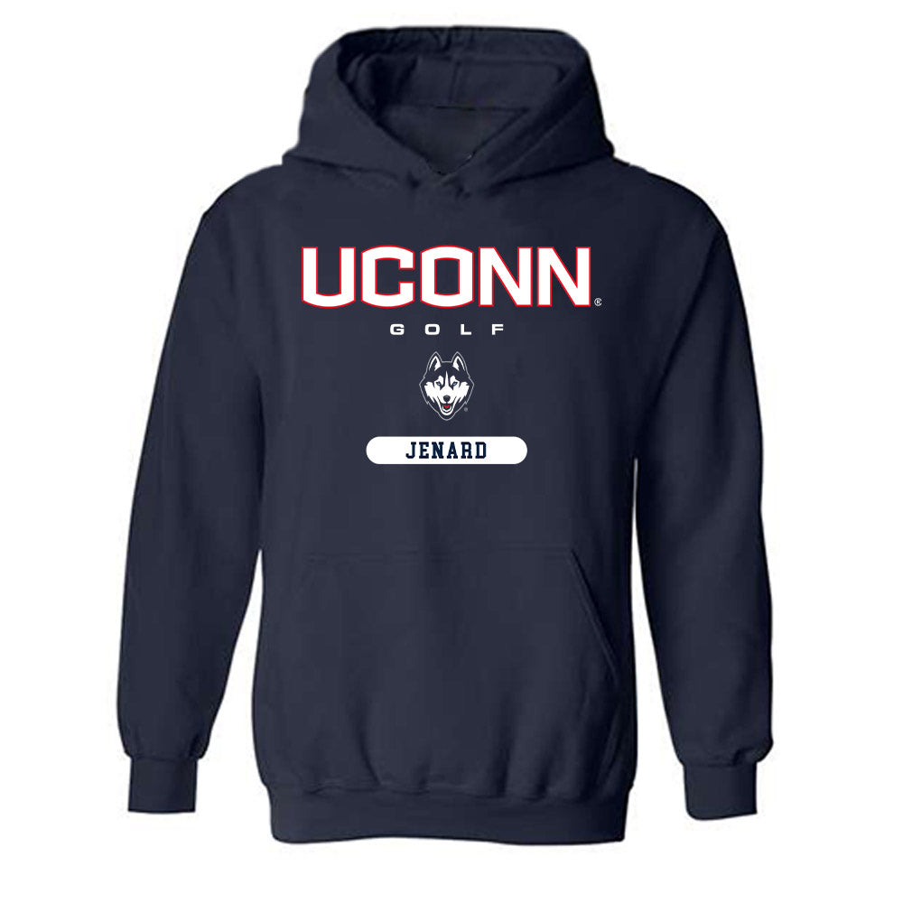 UConn - NCAA Men's Golf : Brayden Jenard - Classic Shersey Hooded Sweatshirt-0