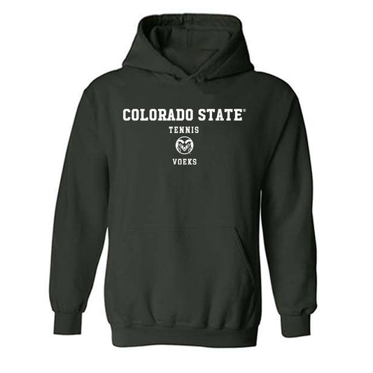 Colorado State - NCAA Women's Tennis : Logan Voeks - Hooded Sweatshirt-0