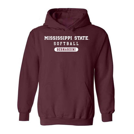 Mississippi State - NCAA Softball : Morgan Bernardini - Classic Shersey Hooded Sweatshirt-0
