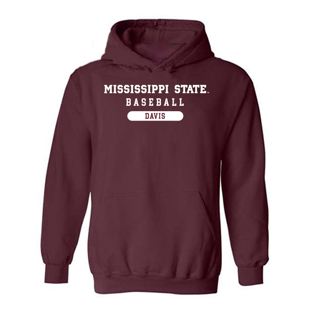 Mississippi State - NCAA Baseball : Ben Davis - Classic Shersey Hooded Sweatshirt-0