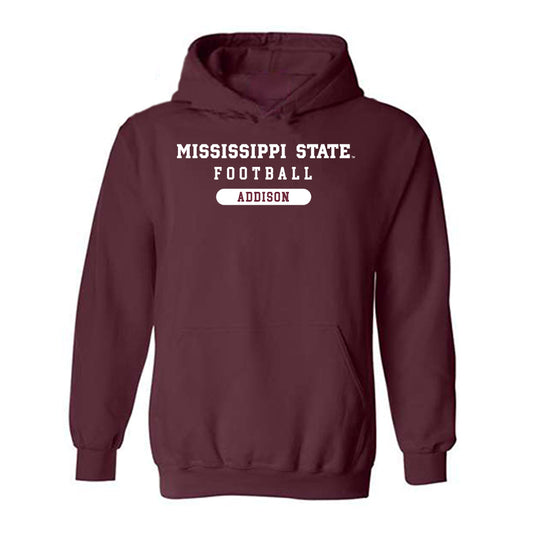 Mississippi State - NCAA Football : Chris Addison - Classic Shersey Hooded Sweatshirt-0