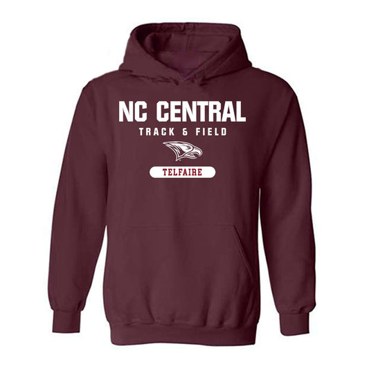 NCCU - NCAA Women's Track & Field : MacKenna Telfaire - Classic Shersey Hooded Sweatshirt-0