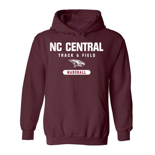 NCCU - NCAA Women's Track & Field : Carson Marshall - Classic Shersey Hooded Sweatshirt-0