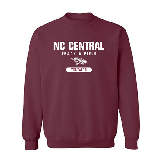 NCCU - NCAA Women's Track & Field : MacKenna Telfaire - Classic Shersey Crewneck Sweatshirt-0