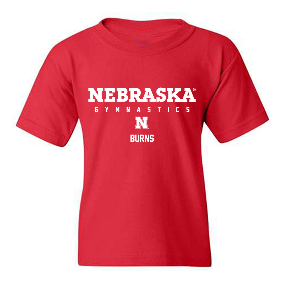 Nebraska - NCAA Women's Gymnastics : Olivia Burns - Classic Shersey Youth T-Shirt-0