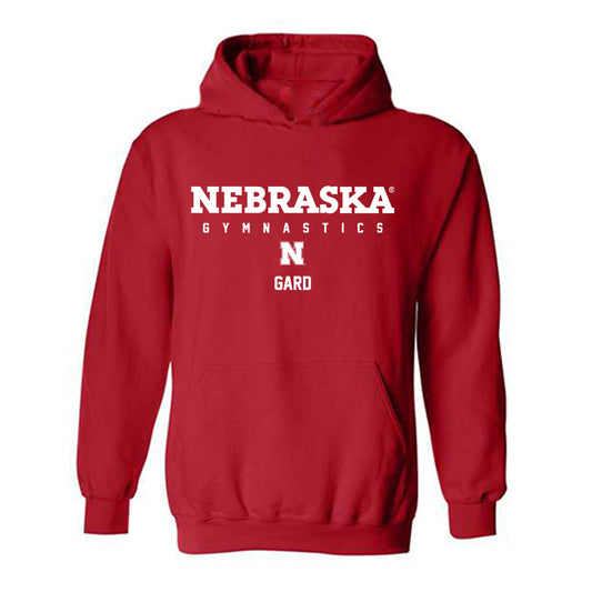 Nebraska - NCAA Women's Gymnastics : Allie Gard - Classic Shersey Hooded Sweatshirt-0