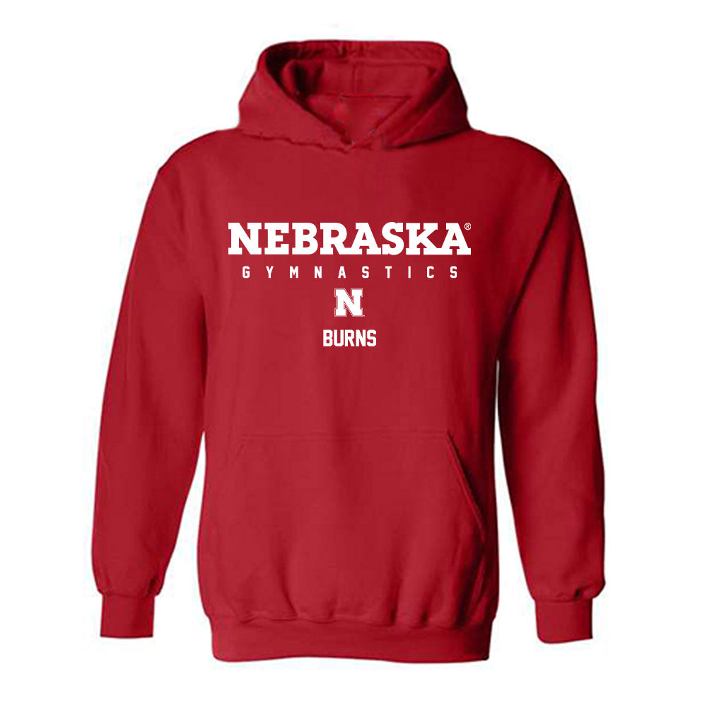 Nebraska - NCAA Women's Gymnastics : Olivia Burns - Classic Shersey Hooded Sweatshirt-0