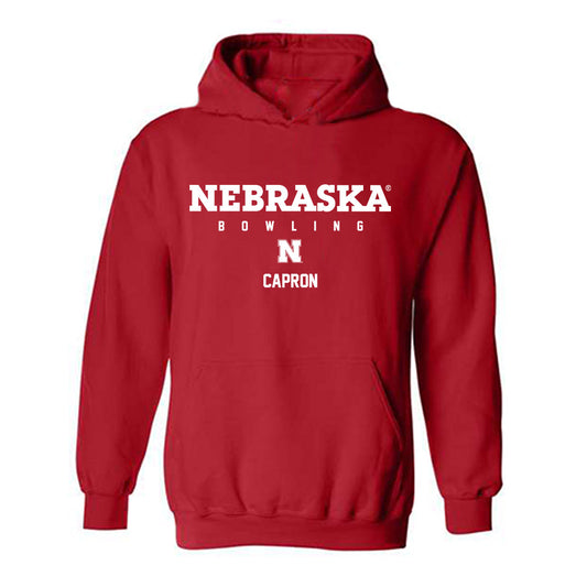 Nebraska - NCAA Women's Bowling : Karina Capron - Classic Shersey Hooded Sweatshirt-0