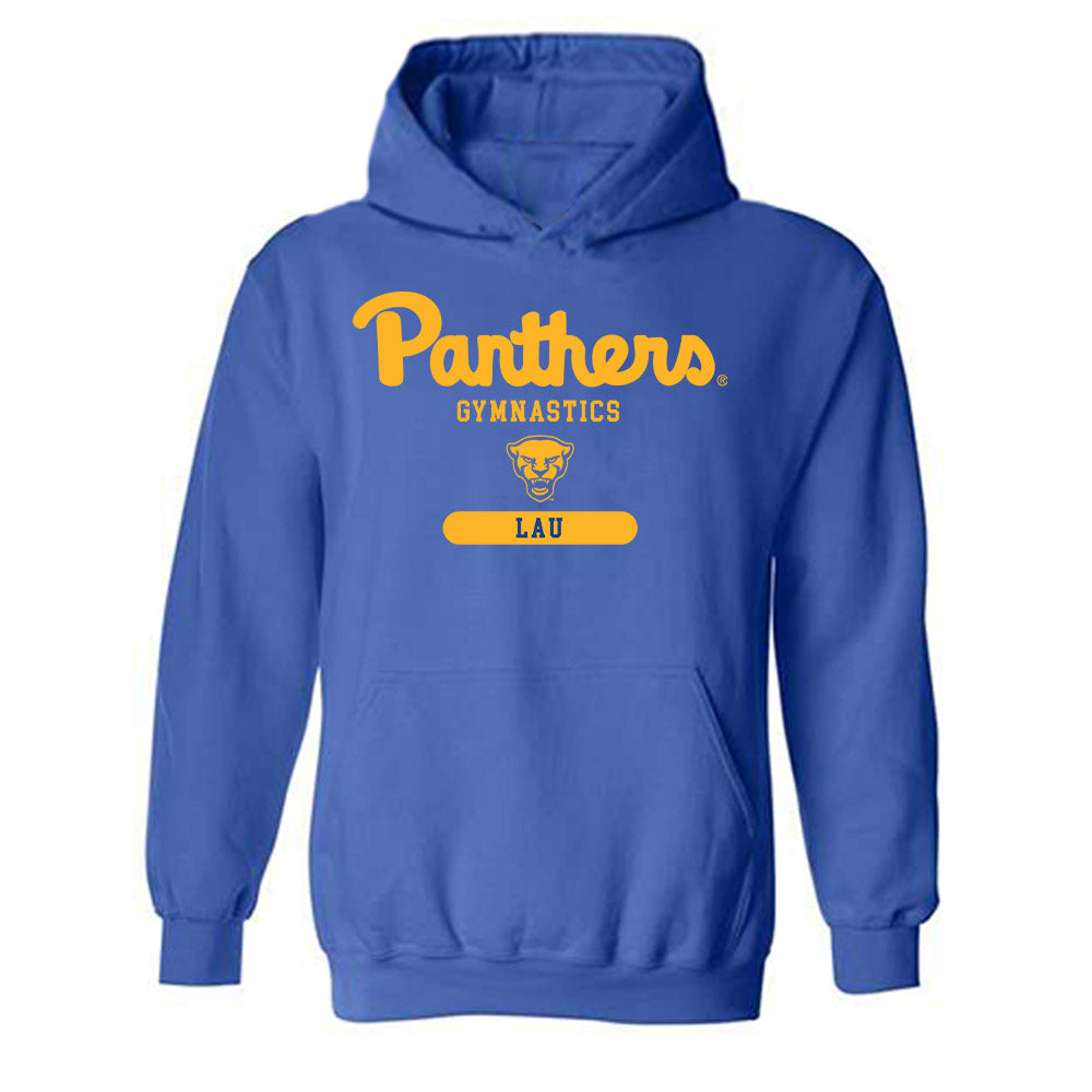 Pittsburgh - NCAA Women's Gymnastics : Ally Lau - Classic Shersey Hooded Sweatshirt-0