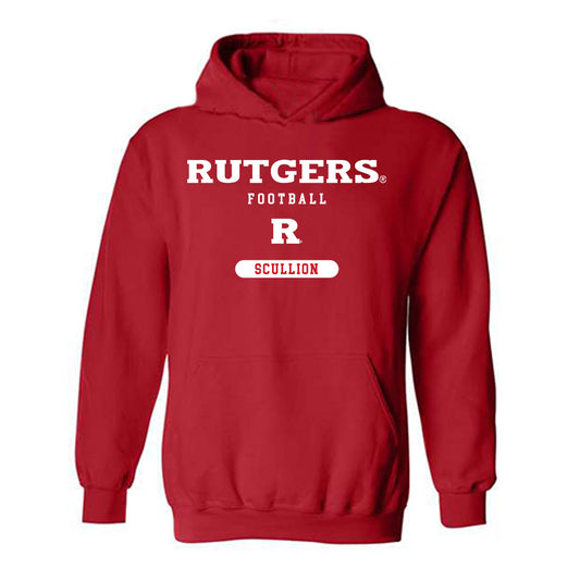 Rutgers - NCAA Football : Jack Scullion - Classic Shersey Hooded Sweatshirt