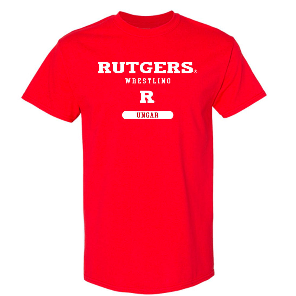 Rutgers - NCAA Wrestling : Brett Ungar - Classic Shersey T-Shirt-0
