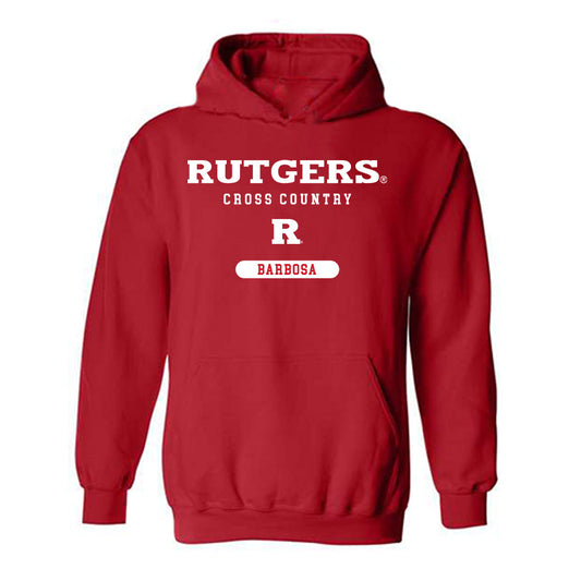 Rutgers - NCAA Women's Cross Country : Melanie Barbosa - Classic Shersey Hooded Sweatshirt-0