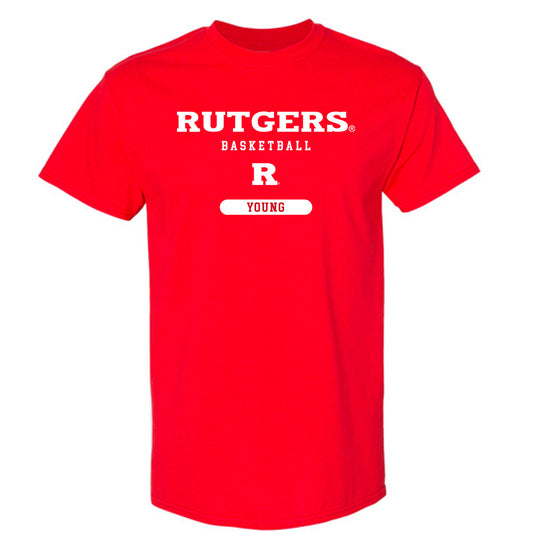 Rutgers - NCAA Women's Basketball : Deja Young - Classic Shersey T-Shirt-0