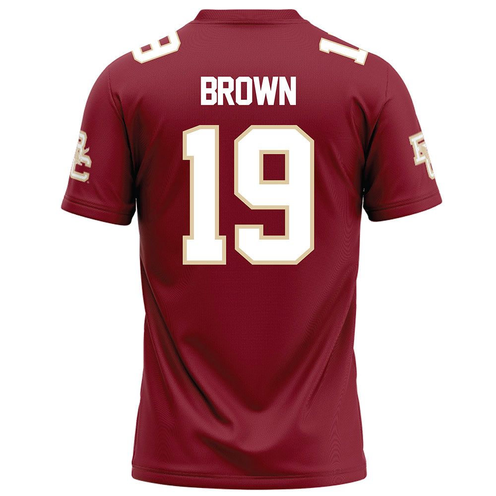 Boston College - NCAA Football : Kelvin Brown - Maroon Football Jersey-1