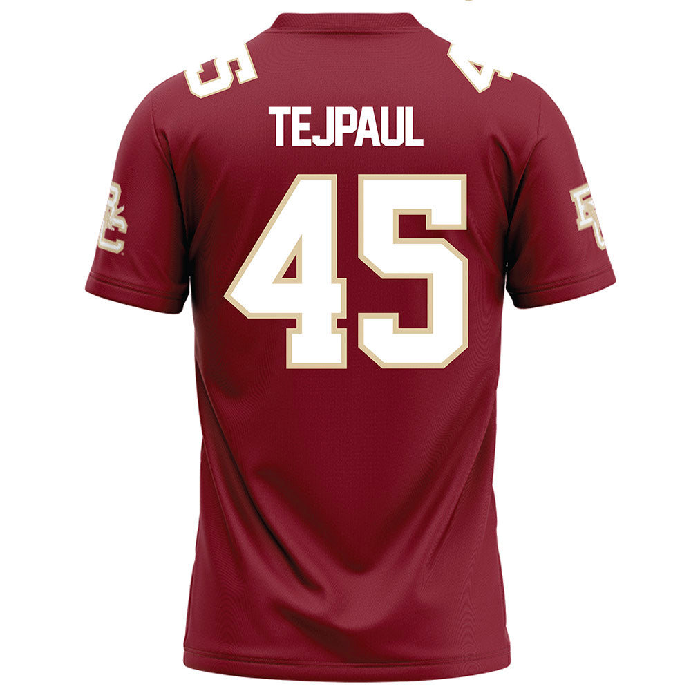 Boston College - NCAA Football : Max Tejpaul - Maroon Football Jersey-1