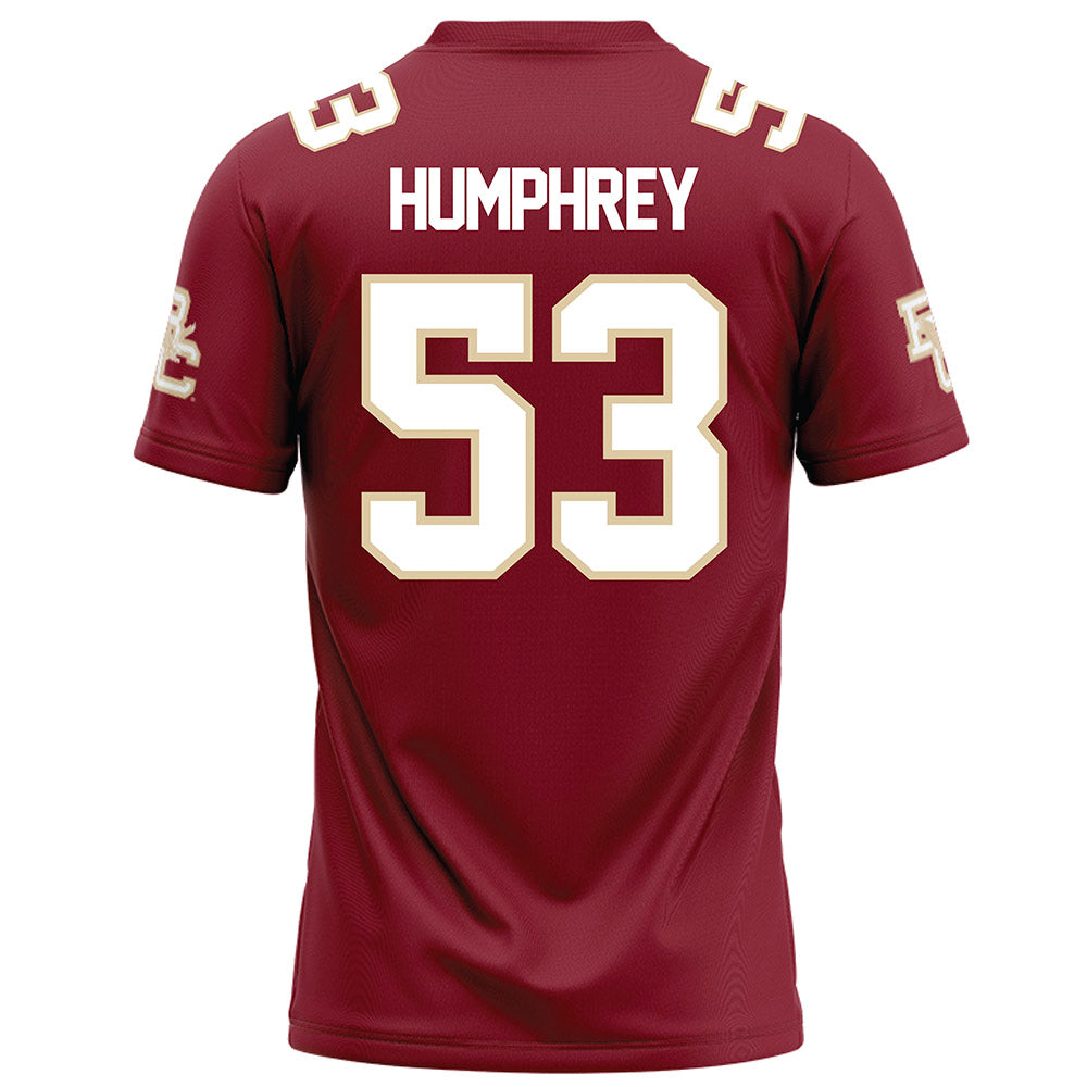 Boston College - NCAA Football : Tre Humphrey - Maroon Football Jersey-1