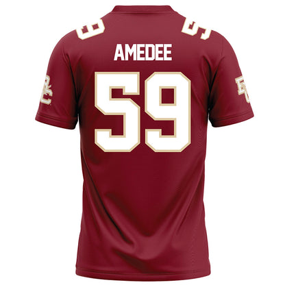 Boston College - NCAA Football : Micah Amedee - Maroon Football Jersey-1