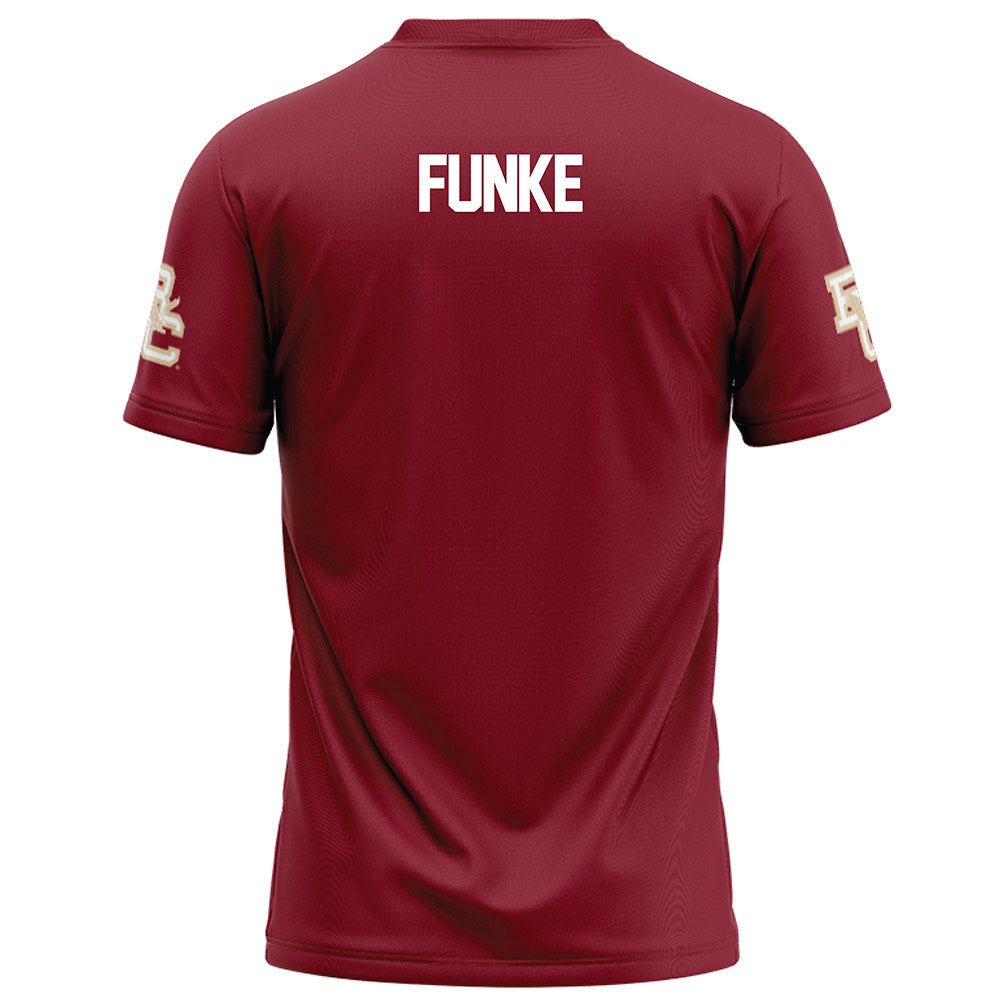 Boston College - NCAA Football : Dominic Funke - Maroon Football Jersey-1