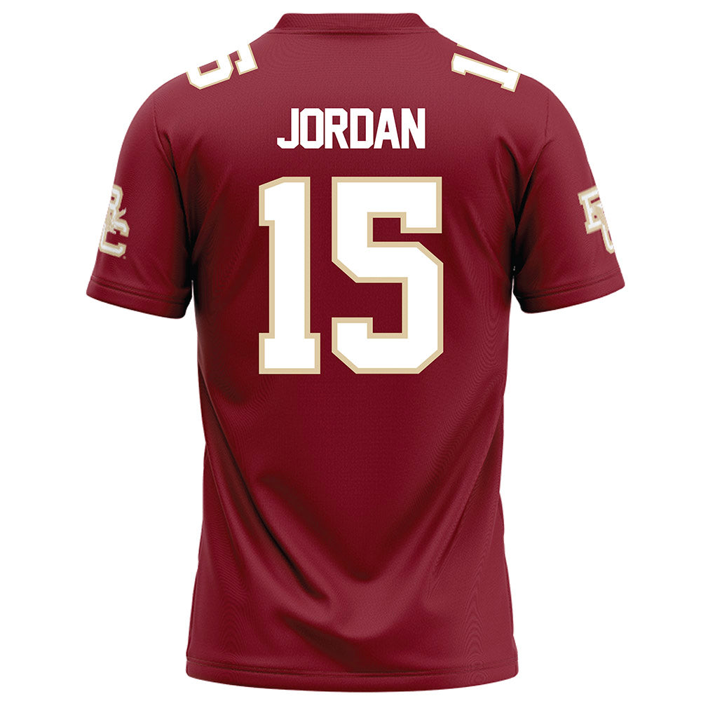 Boston College - NCAA Football : Chandler Jordan - Maroon Football Jersey-1