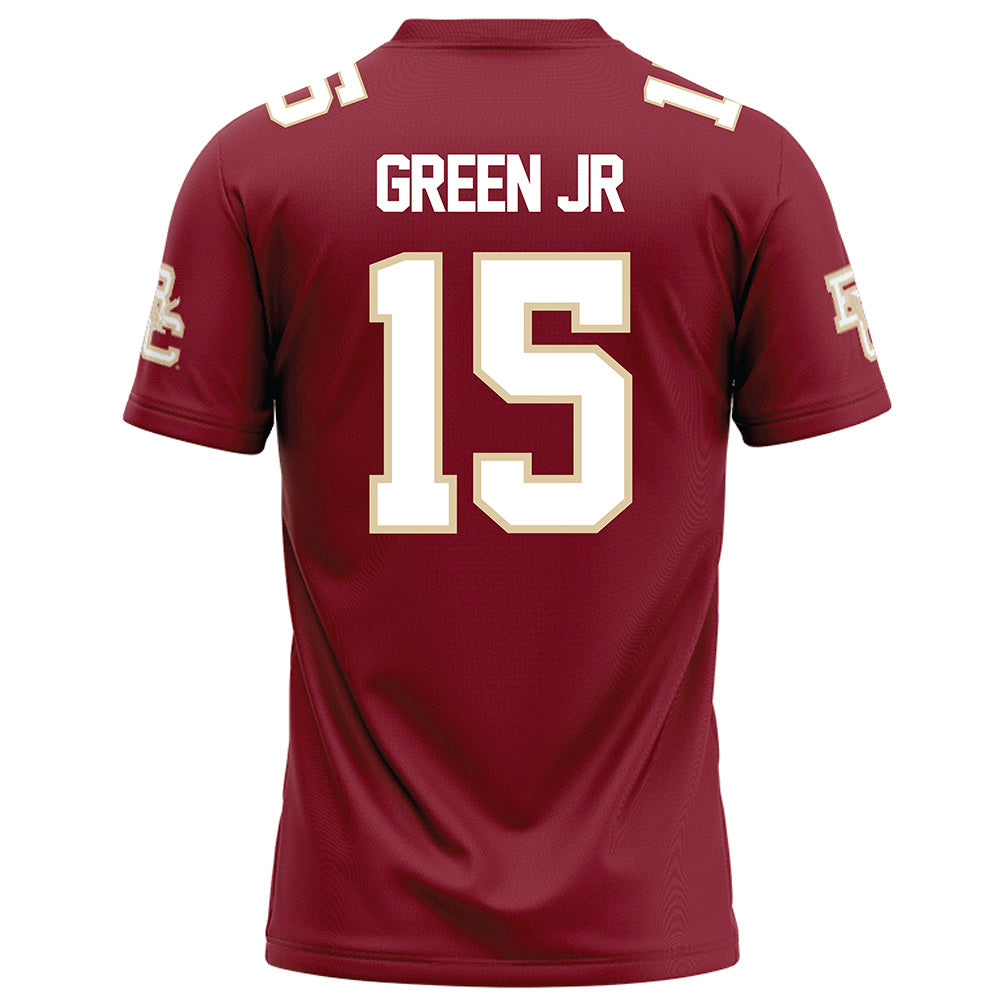 Boston College - NCAA Football : Gerald Green Jr - Maroon Football Jersey-1