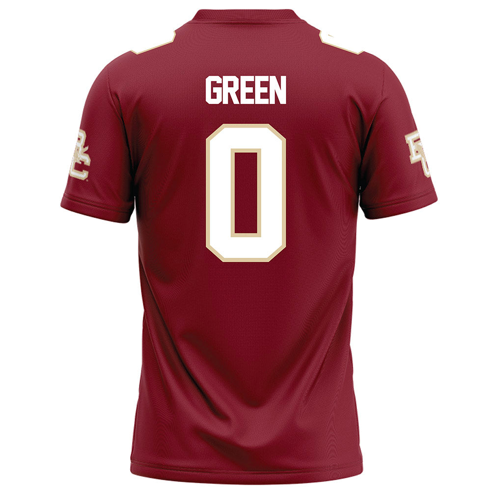 Boston College - NCAA Football : TJ Green - Maroon Football Jersey-1