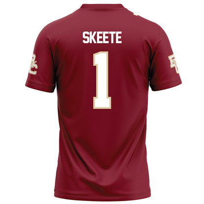 Boston College - NCAA Football : Jaedn Skeete - Maroon Football Jersey-1