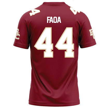Boston College - NCAA Football : Palaie Faoa - Maroon Football Jersey-1