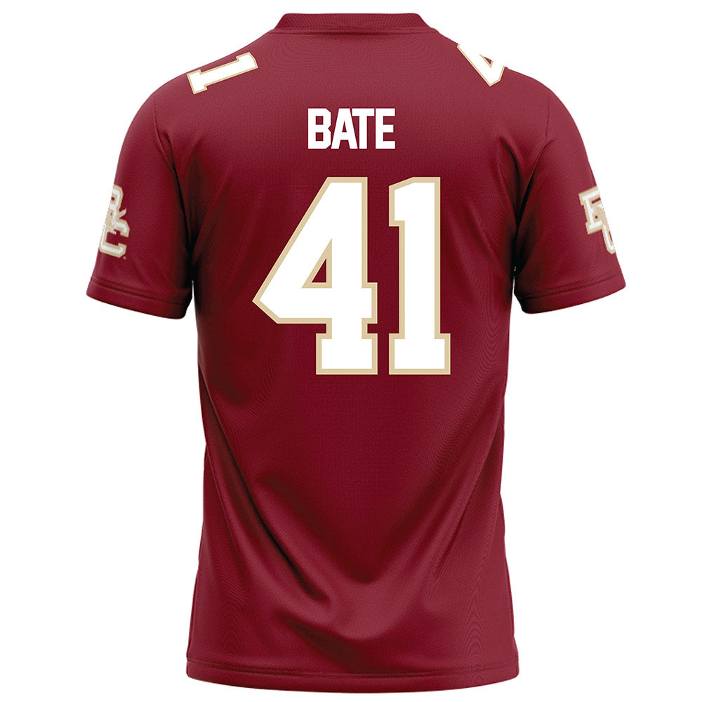 Boston College - NCAA Football : Favor Bate - Maroon Football Jersey-1