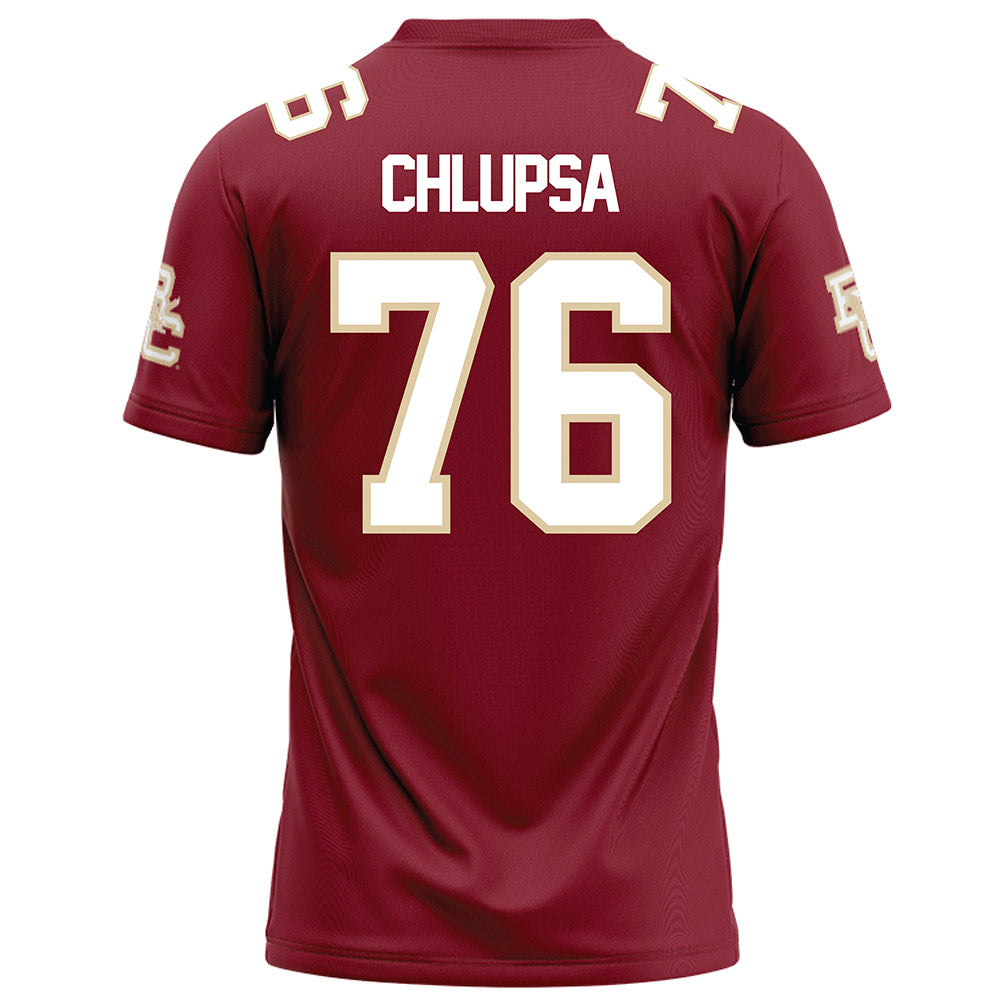 Boston College - NCAA Football : Tanner Chlupsa - Maroon Football Jersey-1