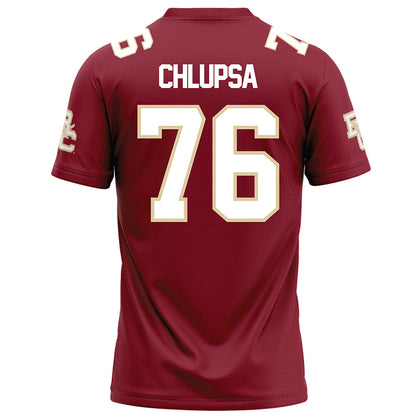 Boston College - NCAA Football : Tanner Chlupsa - Maroon Football Jersey-1