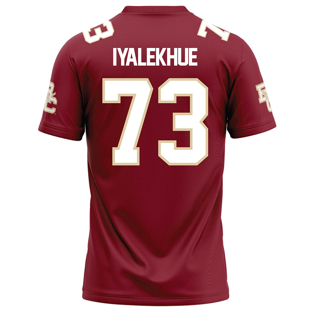 Boston College - NCAA Football : Lawrence Iyalekhue - Maroon Football Jersey-1