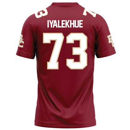 Boston College - NCAA Football : Lawrence Iyalekhue - Maroon Football Jersey-1