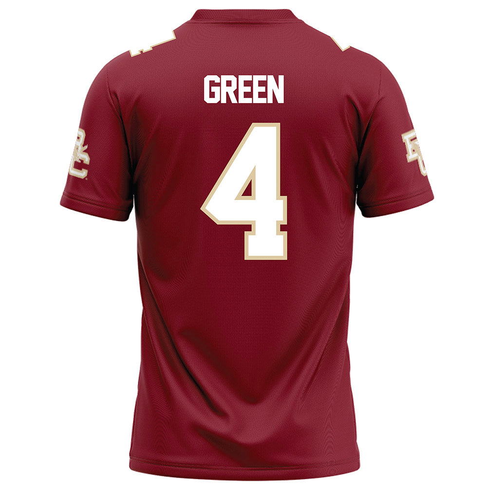 Boston College - NCAA Football : Javarius Green - Maroon Football Jersey-1