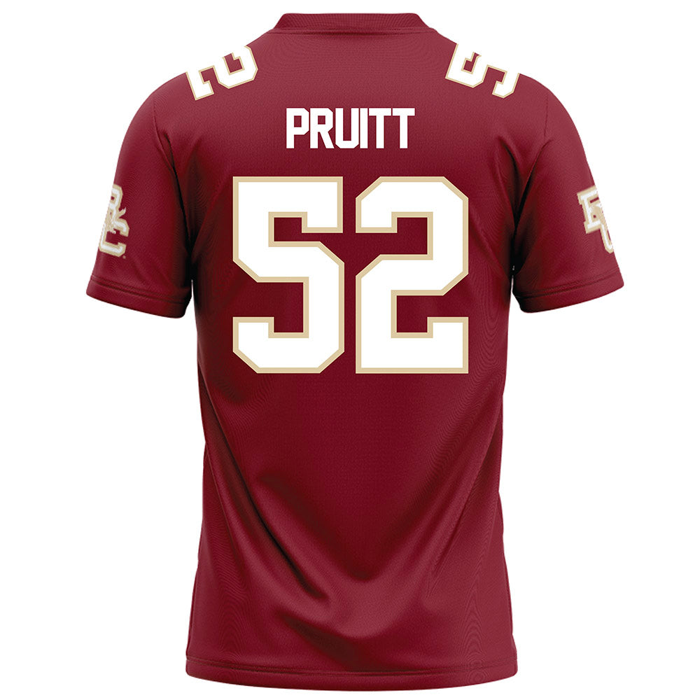Boston College - NCAA Football : Judah Pruitt - Maroon Football Jersey-1