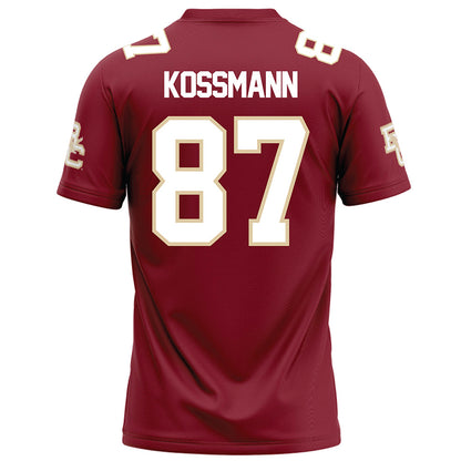 Boston College - NCAA Football : Cameron Kossmann - Maroon Football Jersey-1