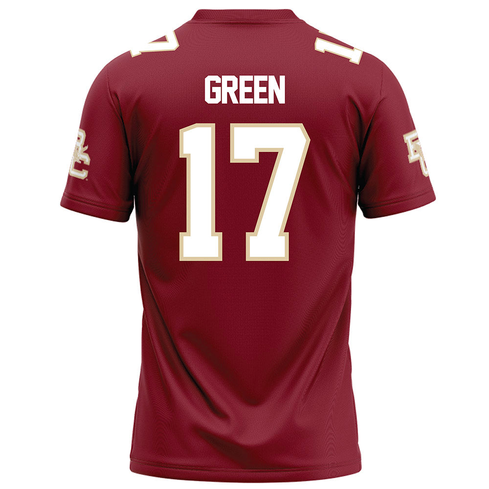 Boston College - NCAA Football : Dajon Green - Maroon Football Jersey-1