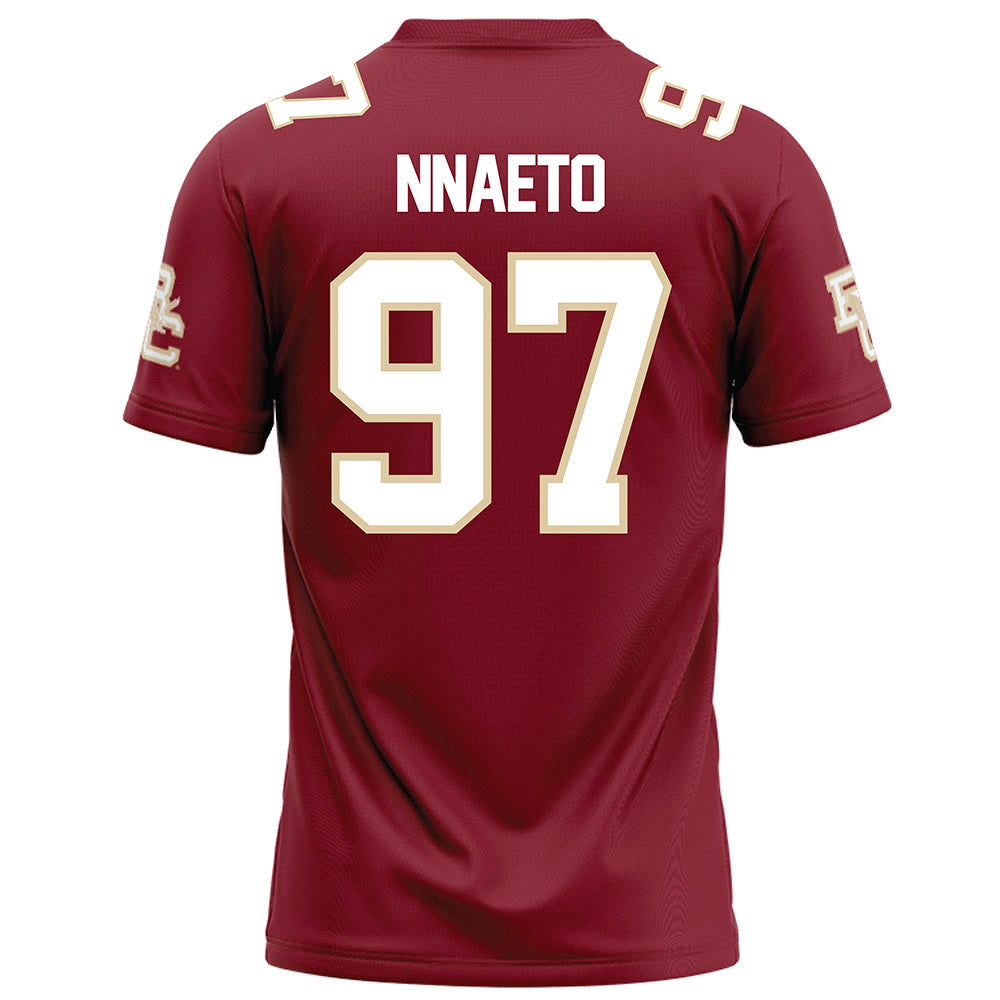 Boston College - NCAA Football : Chuck Nnaeto - Maroon Football Jersey-1