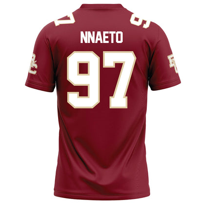 Boston College - NCAA Football : Chuck Nnaeto - Maroon Football Jersey-1