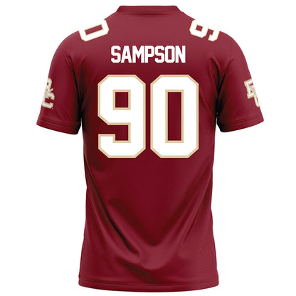 Boston College - NCAA Football : KJ Sampson - Maroon Football Jersey-1