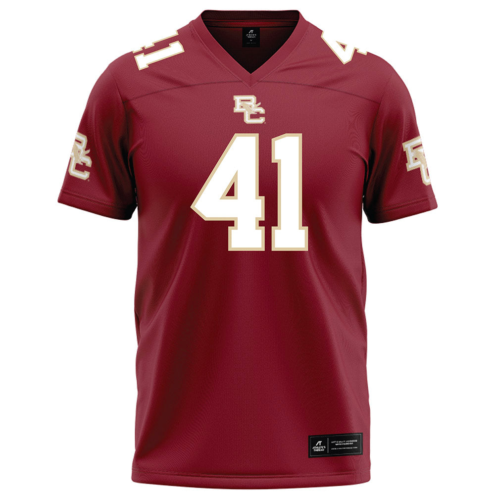 Boston College - NCAA Football : Favor Bate - Maroon Football Jersey-0
