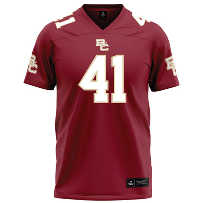 Boston College - NCAA Football : Favor Bate - Maroon Football Jersey-0