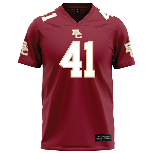 Boston College - NCAA Football : Favor Bate - Maroon Football Jersey-0