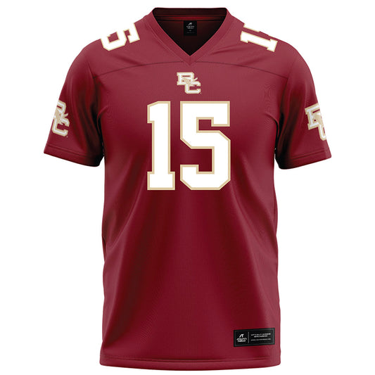 Boston College - NCAA Football : Gerald Green Jr - Maroon Football Jersey-0