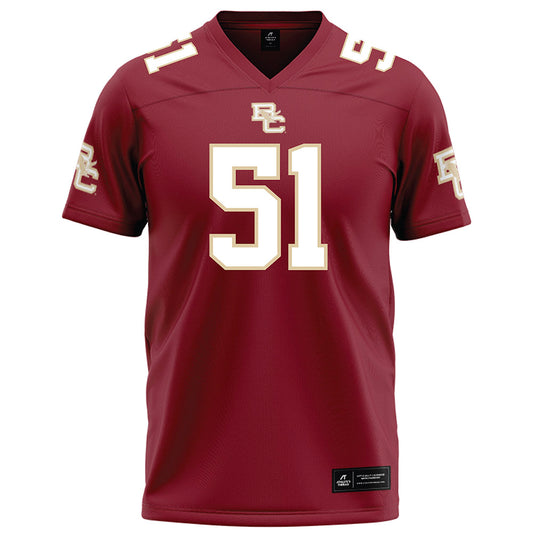 Boston College - NCAA Football : Steve Klein - Maroon Football Jersey-0